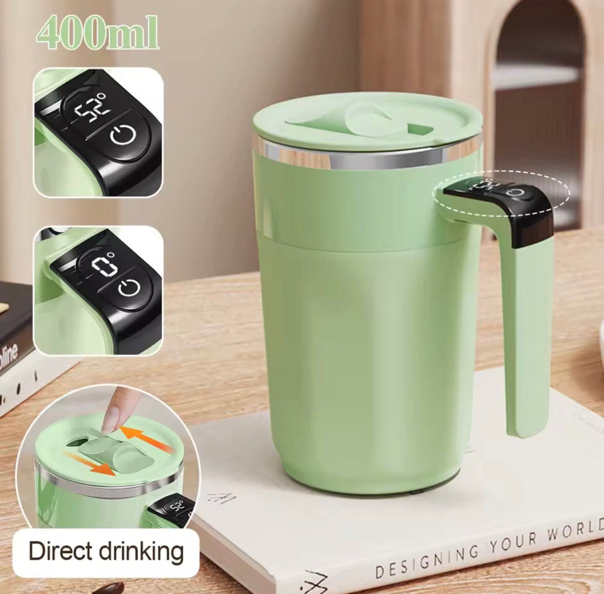 Self Mixing Coffee Mug